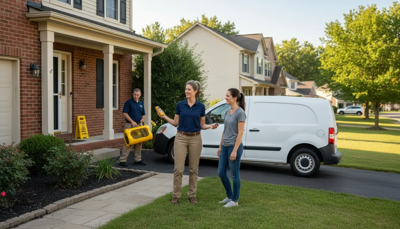 Residential water damage restoration in Lemont, IL